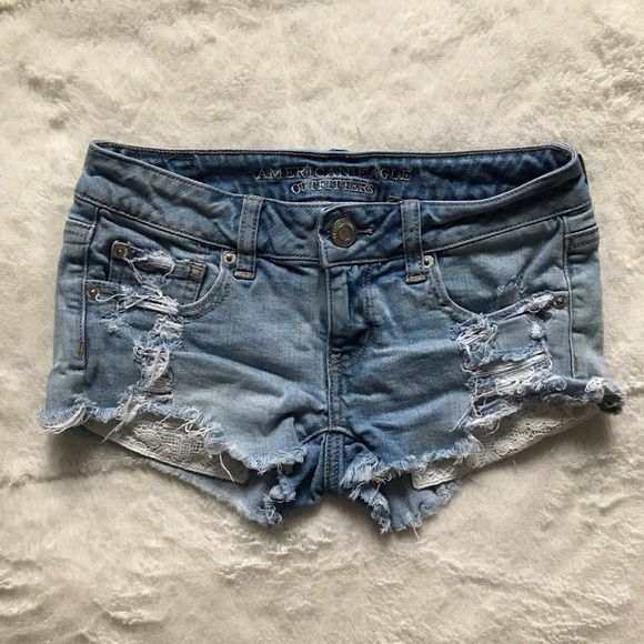 american eagle low rise shorts